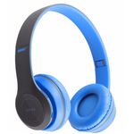 TV, Audio-Video si Foto - Portabile audio - Casti audio - Casti wireless MRG P47 Albastru cu bluetooth microfon Radio, Aux, SD Card - Infinity.ro