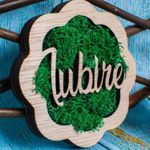 Casa si Gradina - Decoratiuni - Decoratiuni perete - Decor Floare cu Iubire HH1546 din lemn Personalizat cu Licheni - 30x30 cm - Infinity.ro
