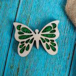 Casa si Gradina - Decoratiuni - Decoratiuni perete - Decor Fluture HH1530 din lemn Personalizat cu Licheni - 12X9 cm - Infinity.ro