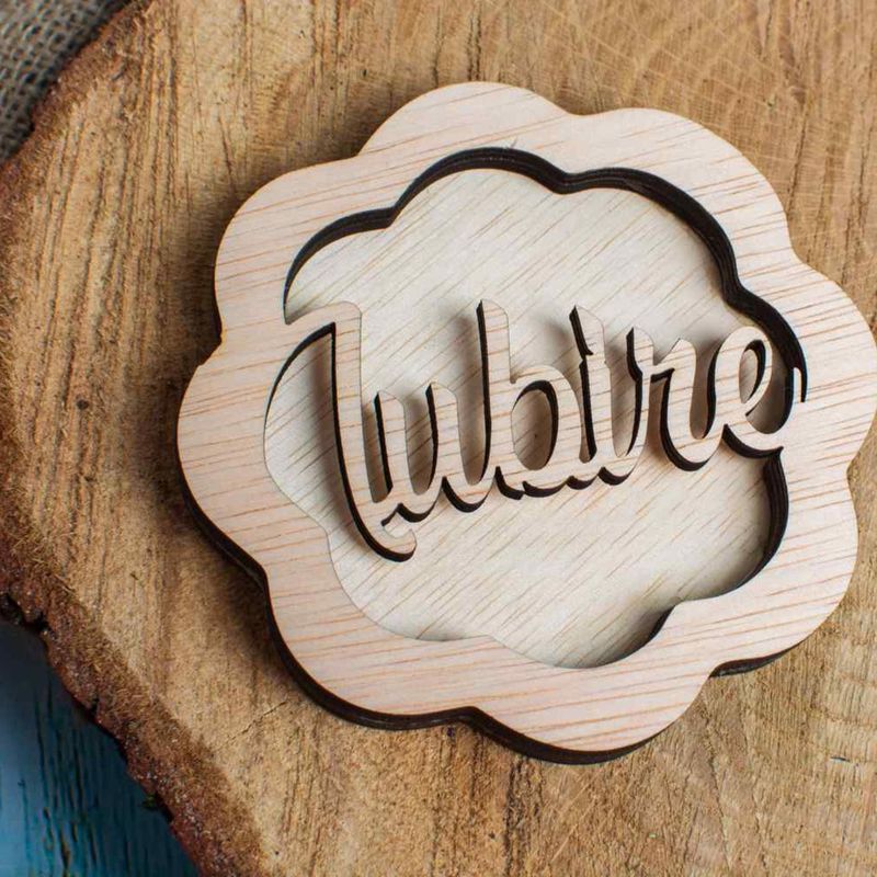 Casa si Gradina - Decoratiuni - Decoratiuni perete - Decor Floare cu Iubire Blank HH1518 din lemn pentru Licheni - 30x30 cm - Infinity.ro