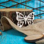 Casa si Gradina - Decoratiuni - Decoratiuni perete - Decor Fluture cu Capac Blank HH1514 din lemn pentru Licheni - 20x15 cm - Infinity.ro