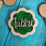 Casa si Gradina - Decoratiuni - Decoratiuni perete - Decor Floare cu Iubire HH1546 din lemn Personalizat cu Licheni - 30x30 cm - Infinity.ro