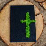 Casa si Gradina - Decoratiuni - Decoratiuni perete - Decor 3 Parti Inima HH1529 din lemn Personalizat cu Licheni - 50x25 cm - Infinity.ro