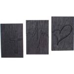 Casa si Gradina - Decoratiuni - Decoratiuni perete - Decor 3 Parti Inima Blank HH1504 pentru Licheni - 50x25 cm - Infinity.ro
