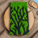 Casa si Gradina - Decoratiuni - Decoratiuni perete - Decor Personalizat Licheni Crengi de Copac din lemn HH1528 - 16x30 cm - Infinity.ro