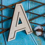 Casa si Gradina - Decoratiuni - Decoratiuni perete - Litera din lemn Blank HH1503 pentru Licheni - 22x25 cm - Infinity.ro