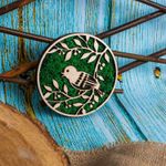 Casa si Gradina - Decoratiuni - Decoratiuni perete - Decor Vrabiuta HH1535 din lemn Personalizat cu Licheni - 20x20 cm - Infinity.ro