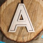 Casa si Gradina - Decoratiuni - Decoratiuni perete - Litera din lemn Blank HH1503 pentru Licheni - 22x25 cm - Infinity.ro