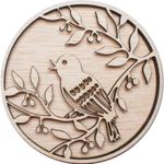 Casa si Gradina - Decoratiuni - Decoratiuni perete - Decor Vrabiuta Blank HH1519 din lemn pentru Licheni - 30x30 cm - Infinity.ro