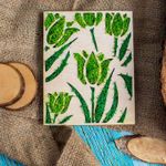 Casa si Gradina - Decoratiuni - Decoratiuni perete - Decor Lalele HH1534 din lemn Personalizat cu Licheni - 30x38 cm - Infinity.ro