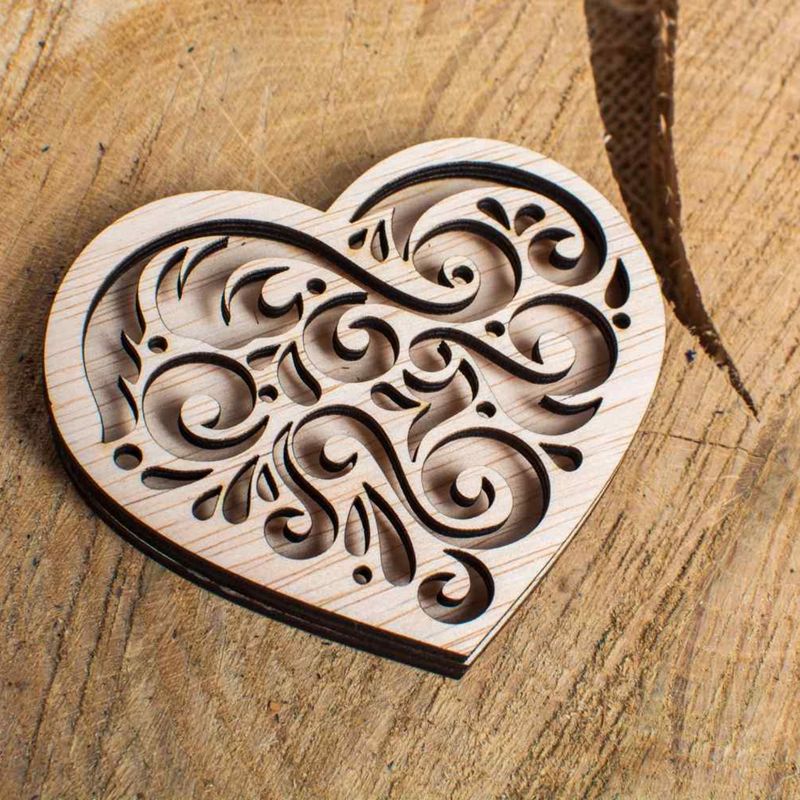 Casa si Gradina - Decoratiuni - Decoratiuni perete - Decor Inima cu Capac Blank HH1510 din lemn pentru Licheni - 20x17 cm - Infinity.ro