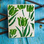 Casa si Gradina - Decoratiuni - Decoratiuni perete - Decor Lalele HH1534 din lemn Personalizat cu Licheni - 20x25 cm - Infinity.ro