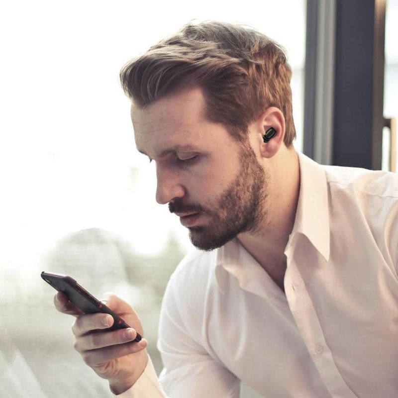 TV, Audio-Video si Foto - Portabile audio - Casti audio - Casti bluetooth MRG L-TWS-T10S, cu Display, In-ear, Negru - Infinity.ro