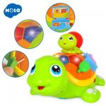 Jucarii, Copii si Bebe - Jucarii si jocuri - Jucarii bebelusi - Jucarii interactive bebelusi - Jucarie Interactiva, Broasca Testoasa Cu Pui, Cu Lumini Si Sunete Hola Toys - Infinity.ro