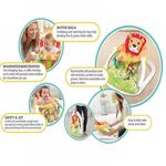 Casa si Gradina - Mobilier - Mobilier copii - Mobilier camera copiilor - Scaun Portabil de Podea cu Centru Activitati Leu - Infinity.ro