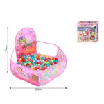 Jucarii, Copii si Bebe - Jucarii si jocuri - Jucarii de exterior - Spatii de joaca si accesorii - Piscina pentru fetite cu cos de baschet si 50 de bile incluse - Infinity.ro