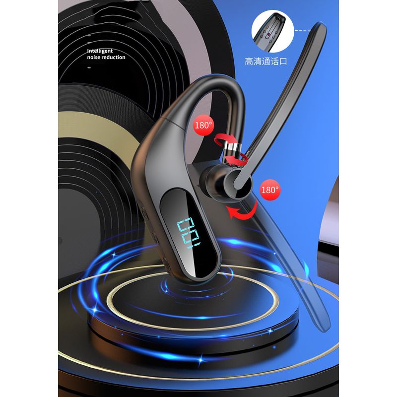 TV, Audio-Video si Foto - Portabile audio - Casti audio - Casca Bluetooth Wireless MRG MKJ12 , Bluetooth 5.0, Handsfree, LCD, Negru - Infinity.ro