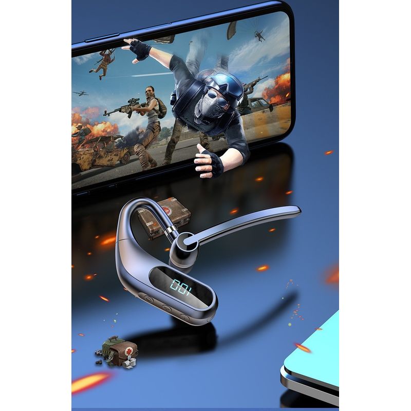 TV, Audio-Video si Foto - Portabile audio - Casti audio - Casca Bluetooth Wireless MRG MKJ12 , Bluetooth 5.0, Handsfree, LCD, Negru - Infinity.ro