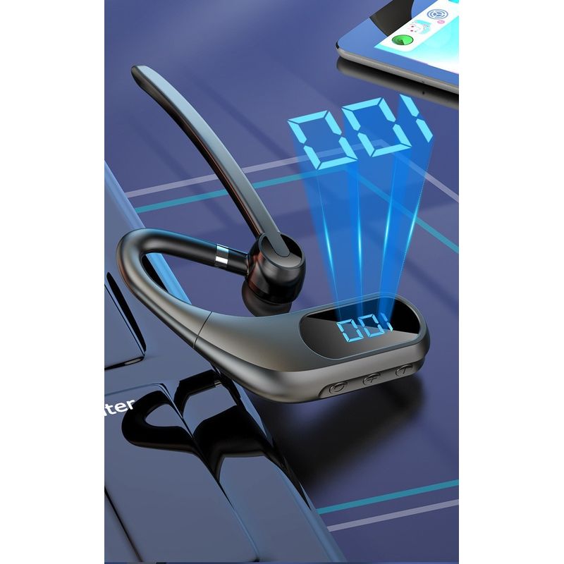 TV, Audio-Video si Foto - Portabile audio - Casti audio - Casca Bluetooth Wireless MRG MKJ12 , Bluetooth 5.0, Handsfree, LCD, Negru - Infinity.ro