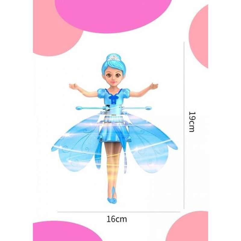 Jucarii, Copii si Bebe - Jucarii si jocuri - Papusi si accesorii - Papusi - Papusa zana zburatoare Flying Fairy Bleu - Infinity.ro