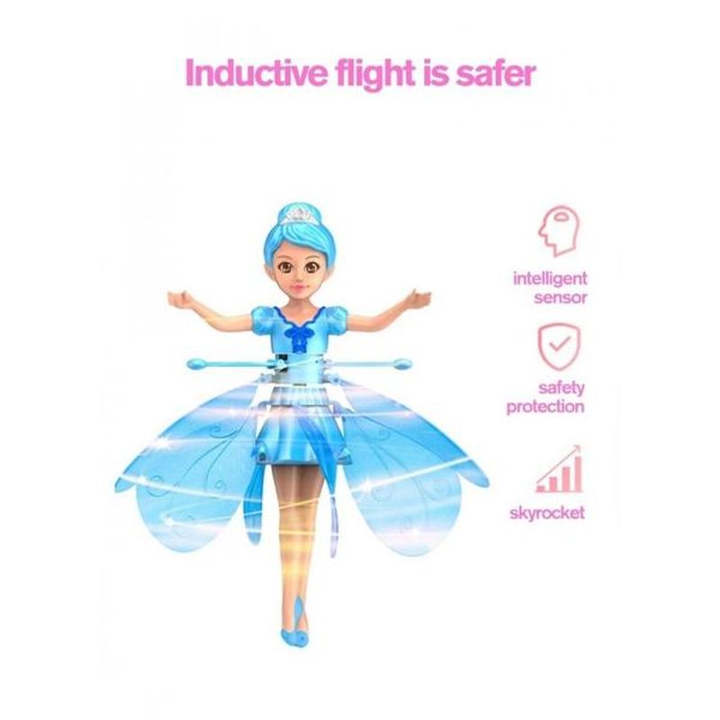 Jucarii, Copii si Bebe - Jucarii si jocuri - Papusi si accesorii - Papusi - Papusa zana zburatoare Flying Fairy Bleu - Infinity.ro