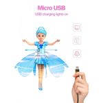 Jucarii, Copii si Bebe - Jucarii si jocuri - Papusi si accesorii - Papusi - Papusa zana zburatoare Flying Fairy Bleu - Infinity.ro