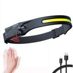 Casa si Gradina - Corpuri si surse de iluminat - Iluminat exterior - Lanterne - Lanterna Cap cu Senzor MRG MG28 , Reincarcabila, Slim, Banda Led COB - Infinity.ro