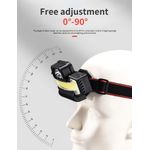 Casa si Gradina - Corpuri si surse de iluminat - Iluminat exterior - Lanterne - Lanterna Cap MRG MW6855, SMD COB, 131 Leduri, Reincarcabila, 5 Moduri luminare - Infinity.ro