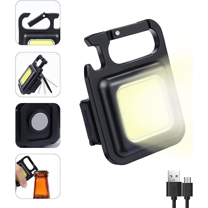 Casa si Gradina - Corpuri si surse de iluminat - Iluminat exterior - Lanterne - Lanterna Breloc MRG M895 , Reincarcabila, Led COB, Lanterna De Buzunar - Infinity.ro