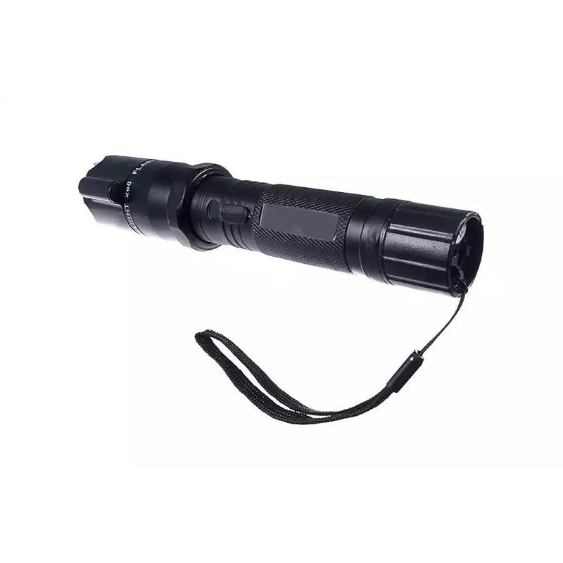 Casa si Gradina - Corpuri si surse de iluminat - Iluminat exterior - Lanterne - Lanterna cu Electrosoc si Laser MRG P-288, Aluminiu, Reincarcabila, Negru - Infinity.ro