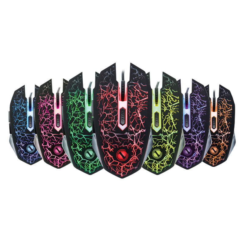 PC, gaming si accesorii - Periferice PC - Mouse - Mouse Gaming RGB MRG MX15, cu Fir, 6000 DPI, 7 culori, 7 Butoane, Negru - Infinity.ro