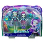 Jucarii, Copii si Bebe - Jucarii si jocuri - Papusi si accesorii - Papusi - Enchantimals set papusi surori si animalutele lor patter peacock si flap si piera peacock si feather - Infinity.ro