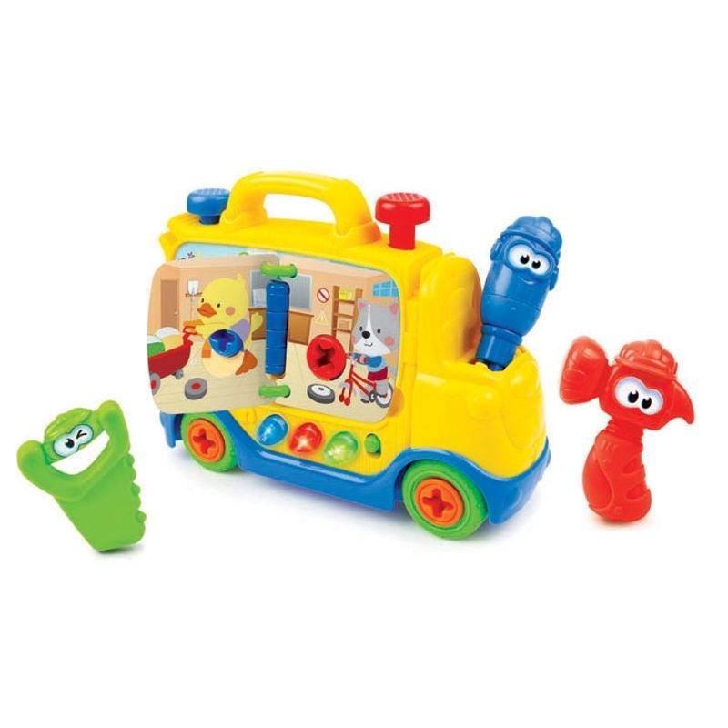 Jucarii, Copii si Bebe - Jucarii si jocuri - Jucarii & jocuri educative - Jucarii interactive - Jucarie bebelus camion cu forme lumini si sunete winfun 000795 - Infinity.ro