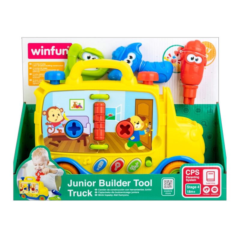 Jucarii, Copii si Bebe - Jucarii si jocuri - Jucarii & jocuri educative - Jucarii interactive - Jucarie bebelus camion cu forme lumini si sunete winfun 000795 - Infinity.ro