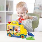 Jucarii, Copii si Bebe - Jucarii si jocuri - Jucarii & jocuri educative - Jucarii interactive - Jucarie bebelus camion cu forme lumini si sunete winfun 000795 - Infinity.ro