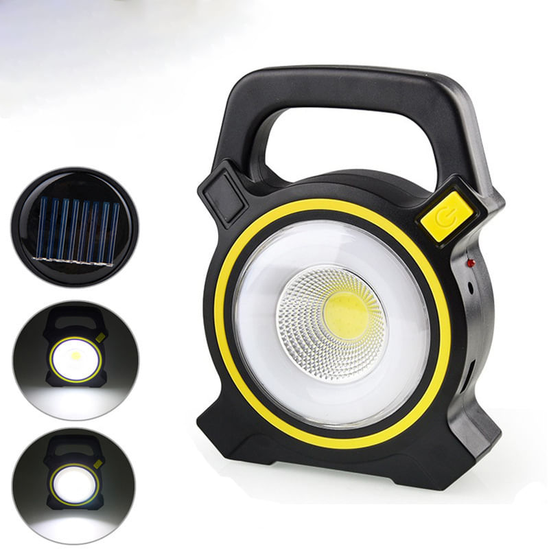 Casa si Gradina - Corpuri si surse de iluminat - Iluminat comercial si industrial - Proiectoare si lampi de lucru - Proiector Solar Portabil LED MRG M819A, Lampa de Lucru Auto, Reincarcabil - Infinity.ro