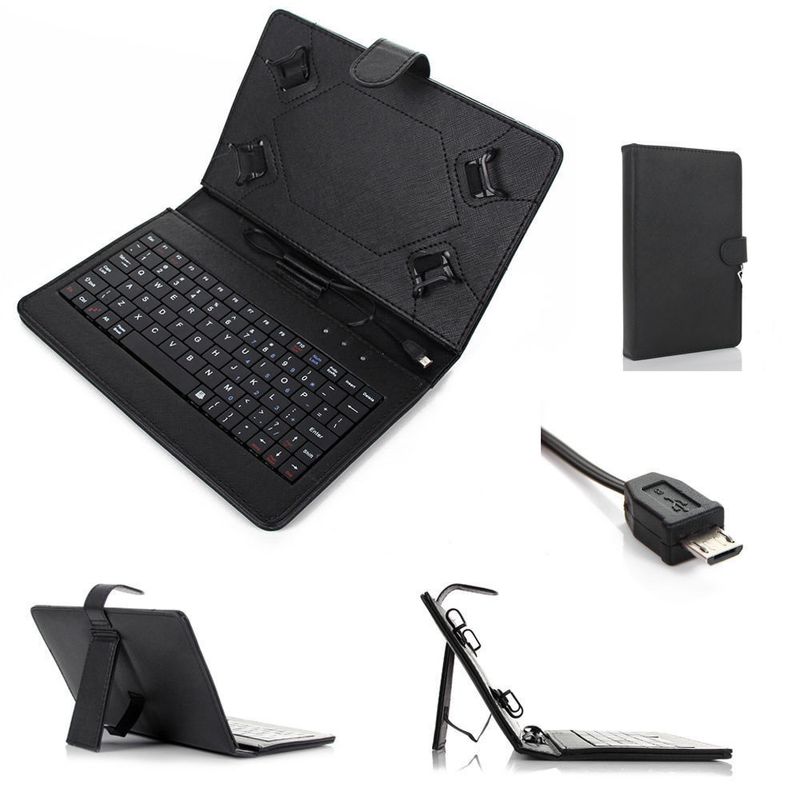 Laptop, Telefoane si Tablete - Tablete si accesorii tablete - Accesorii Tablete - Huse tablete - Husa Tableta 9 Inch Cu Tastatura Micro Usb Negru - Infinity.ro