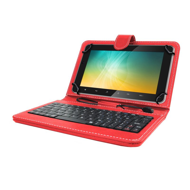 Laptop, Telefoane si Tablete - Tablete si accesorii tablete - Accesorii Tablete - Huse tablete - Husa Tableta Tastatura L-405 10 TypeC X Rosu - Infinity.ro