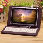 Laptop, Telefoane si Tablete - Tablete si accesorii tablete - Accesorii Tablete - Huse tablete - Husa Tableta 9 Inch cu Tastatura Micro Usb Model X , Mov - Infinity.ro