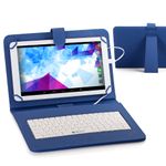 Laptop, Telefoane si Tablete - Tablete si accesorii tablete - Accesorii Tablete - Huse tablete - Husa Tableta 9 Inch cu Tastatura Micro Usb Model X , Albastru - Infinity.ro