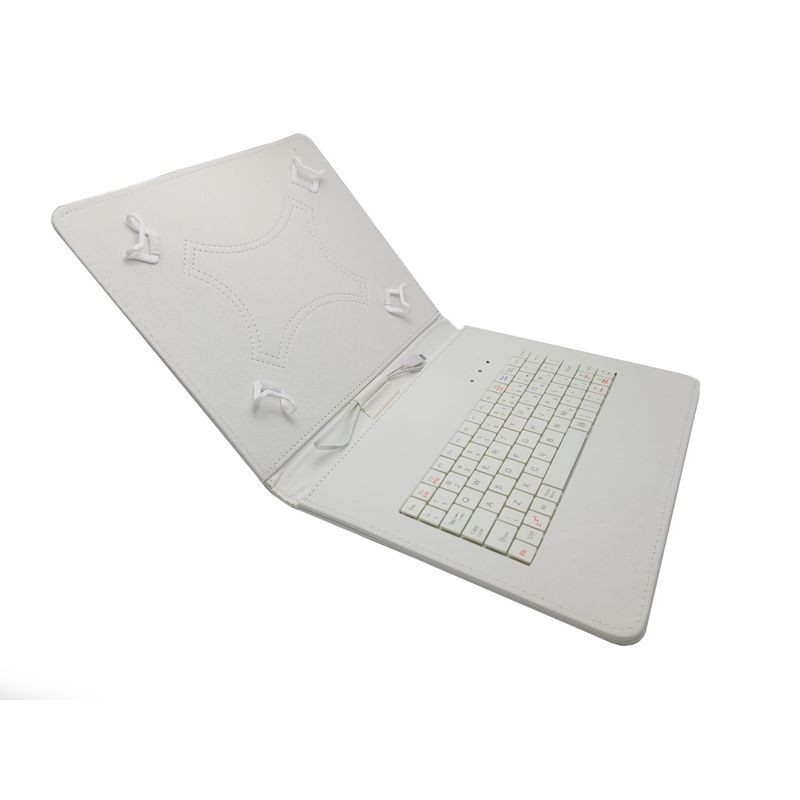 Laptop, Telefoane si Tablete - Tablete si accesorii tablete - Accesorii Tablete - Huse tablete - Husa Tableta Tastatura MRG L-462, 9.7 Inch, TypeC, Alb - Infinity.ro