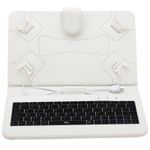 Laptop, Telefoane si Tablete - Tablete si accesorii tablete - Accesorii Tablete - Huse tablete - Husa tableta MRG M536, cu tastatura, MicroUSB, Model X, 7 inch, Alb - Infinity.ro