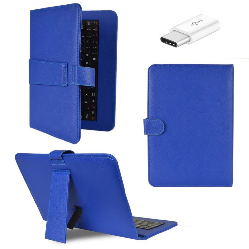 Laptop, Telefoane si Tablete - Tablete si accesorii tablete - Accesorii Tablete - Huse tablete - Husa Tableta Tastatura MRG L-404, 10 Inch, TypeC, Albastru - Infinity.ro