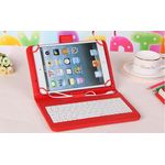 Laptop, Telefoane si Tablete - Tablete si accesorii tablete - Accesorii Tablete - Huse tablete - Husa Tableta cu Tastatura MRG L-14, Model X, 9 Inch, Micro USB, Rosu - Infinity.ro