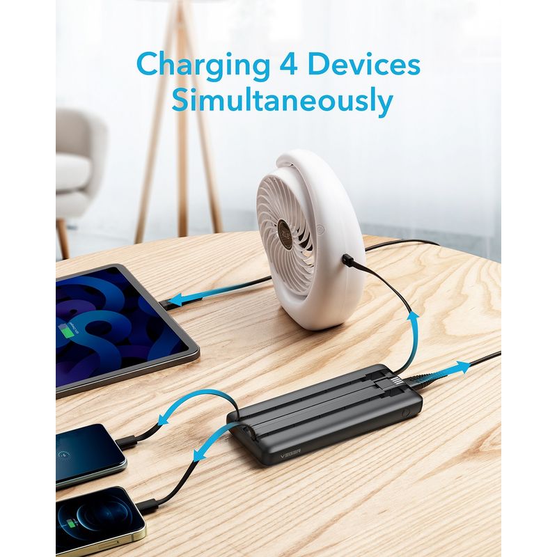 Laptop, Telefoane si Tablete - Telefoane mobile si accesorii - Accesorii Telefoane - Baterii externe - Acumulator extern C10, 10000mAh, Display LED, Fast-Charge, Negru - Infinity.ro