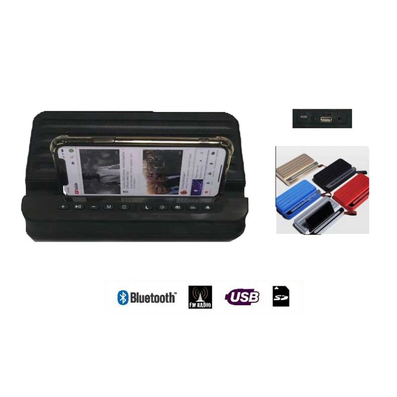 TV, Audio-Video si Foto - Portabile audio - Boxe portabile - Boxa Portabila MRG L-V2, Bluetooth, Difuzoare 5W, Negru - Infinity.ro