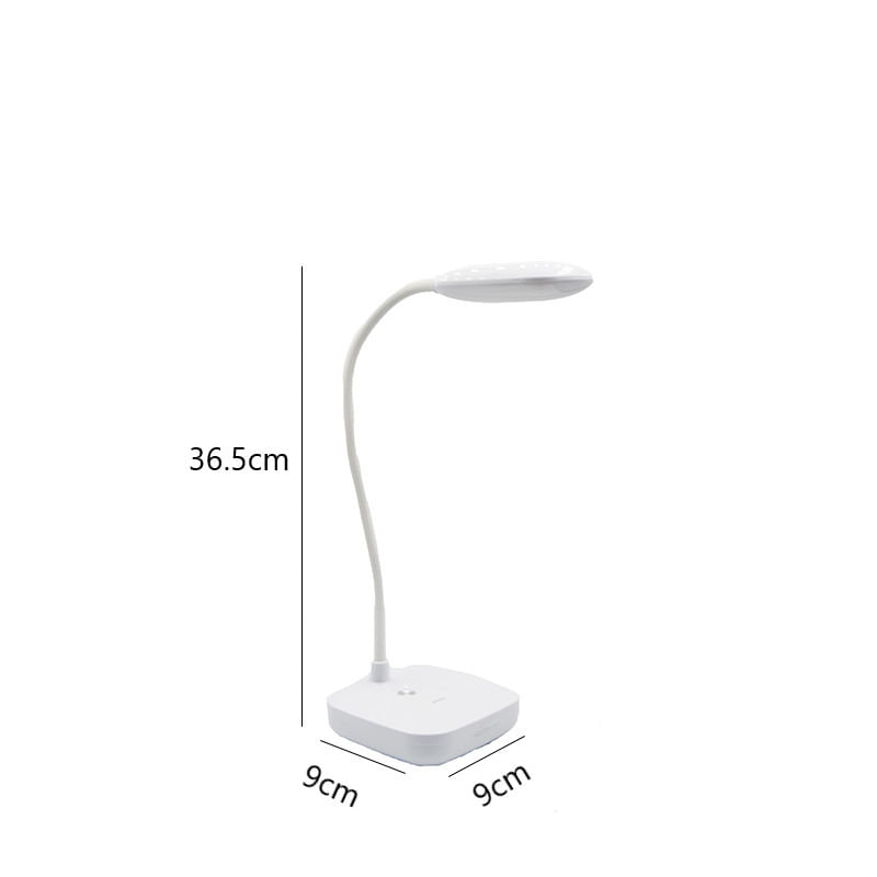 Casa si Gradina - Corpuri si surse de iluminat - Veioze si lampi - Lampi de veghe - Lampa LED Flexibila de Birou MRG M1961 , Reincarcabila, Touch , Alba - Infinity.ro