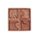 Casa si Gradina - Bucatarie si vesela - Vesela si tacamuri - Platouri de bucatarie - Platou de Servire Personalizabil din lemn Puzzle - 20 L x 20 H (cm) - Infinity.ro