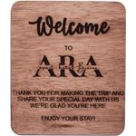 Market - Cadouri - Rame si albume foto - Decor Rama Foto HH1571 Primire Intrare Welcome din lemn Personalizata - 46x35 cm - Infinity.ro