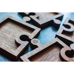 Casa si Gradina - Bucatarie si vesela - Vesela si tacamuri - Platouri de bucatarie - Platou de Servire Personalizabil din lemn Puzzle - 20 L x 20 H (cm) - Infinity.ro